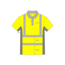 訂製建造業抗熱短袖Polo恤衫      設計直袖反光帶Polo恤     100% Polyester     何氏清潔公司 食環署 外判供應商 制服   D416 訂製建造業抗熱短袖Polo恤衫      設計直袖反光帶Polo恤     100% Polyester     何氏清潔公司 食環署 外判供應商 制服   D416